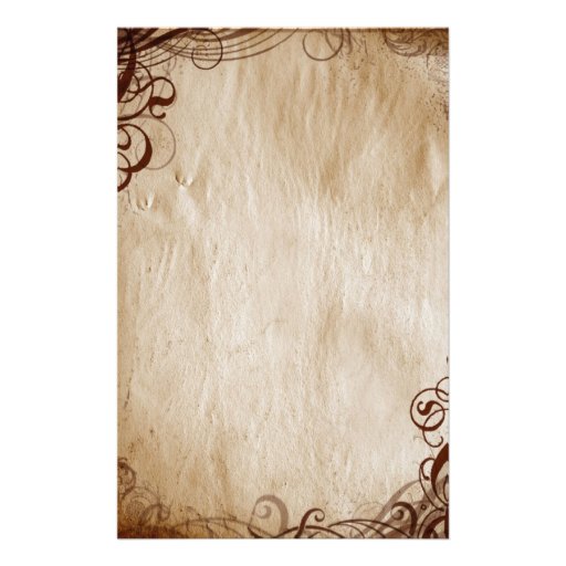 Retro Ecken Briefpapier Individuelles Druckpapier Zazzle