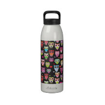 Retro Eulenwasserflasche