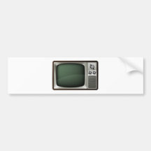 Retro Fernsehillustration Autosticker