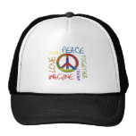Retro Frieden Baseballcap