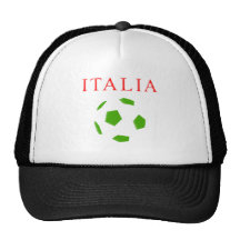 Retro Fußballt-shirt Italiens Mütze