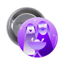 Retro Geburt Christi Button
