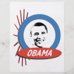 Retro Geschenke Pro-Obama Flyerbedruckung