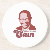 Retro Herman Kain Getränkeuntersetzer