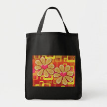 Retro Herz-Taschenmit blumentaschen