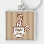 Retro Kaffee-Liebhaber Keychain Schlüsselanhänger