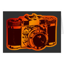 Retro Kamera Grußkarte