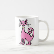 Retro Katze Tee Tassen