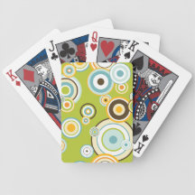 Retro Kreise Poker Karten
