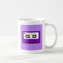 Retro lila 80" s Mixtape Kaffeetassen