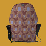 Retro lila Blasen-Bote-Tasche kuriertaschen