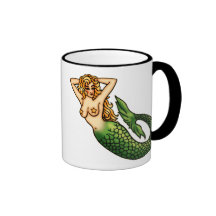 Retro Meerjungfrau Kaffeehaferl