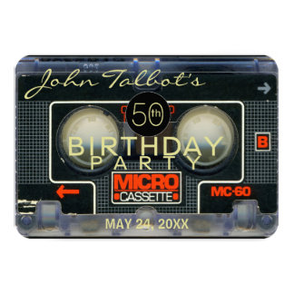 Geburtstag Karte Retro
