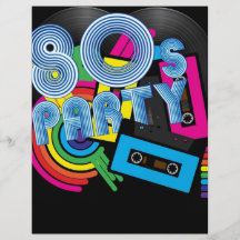 Retro Party 80 Individuelle Flyer