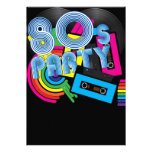 Retro Party 80 Personalisierte Ankündigung