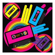 Retro Party-Entwurf Einladung
