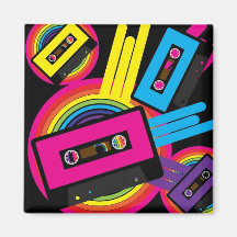 Retro Party-Entwurf Magnete