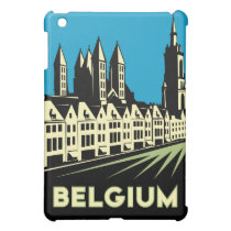 retro Reiseplakat des Belgien-Kunst-Dekos ipad mini hüllen