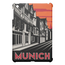 retro Reiseplakat des München-Kunst-Dekos ipad mini hüllen