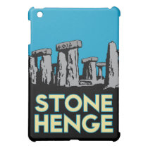 retro Reiseplakat des stonehenge Kunst-Dekos ipad mini hüllen