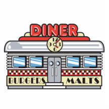 Retro Restaurantentwurf Photo Statuen