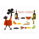 Retro Rezept Postkarten
