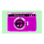 Retro rosa Kamera-Fotografie-Visitenkarten