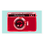 Retro rote Kamera-Fotografie-Visitenkarten