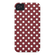 Retro roter Tupfen Iphone 4/4S Kasten iPhone 4 Case-Mate Hülle