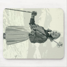 RETRO SKI-MÄDCHEN-SPORT MAUSPADS