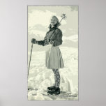 RETRO SKI-MÄDCHEN-SPORT POSTER