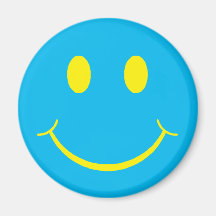 Retro smiley magnets