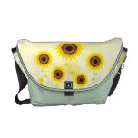 Retro Sonnenblume-Garten-Rickshaw-Bote-Tasche Kuriertasche