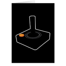 Retro Spiel8-bitsteuerknüppel Grußkarten