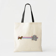 Retro Stern-kleiner Dachshund Griffon Vendeen Einkaufstaschen