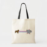Retro Stern-spanischer Wasser-Hund Leinentaschen