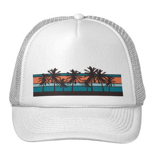 Retro Strand-Hut Netz Caps