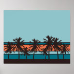 Retro Strand-Plakat