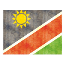 Retro Vintage Namibia Flag Postcard