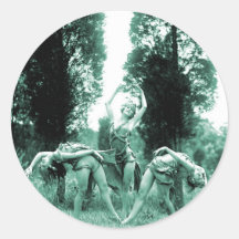 Retro Vintage Tanzen-Frauen-wilde Frauen Stickers