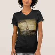 retro Vintage Turmmode Skriptparis Effiel Tshirts
