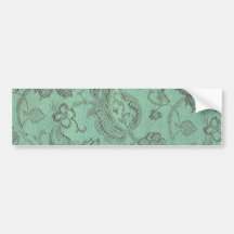 Retro Vintager Blumensalbei Autosticker