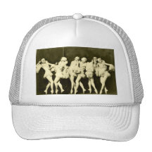 Retro Vintager schöner Tanzen-Frauen-Ballett-Tanz Baseball Caps