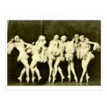 Retro Vintager schöner Tanzen-Frauen-Ballett-Tanz Postkarte