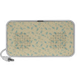 Retro Vintages abstraktes, Vögel, Streifen, Polka- Notebook Lautsprecher