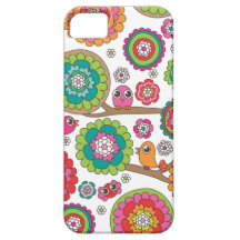 Retro Vogelmusterillustration Etui Fürs iPhone 5
