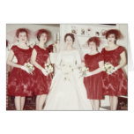 Retro Wedding Sechzigerjahre Grußkarte