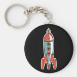 Retro Weltraumrakete Schlüsselband