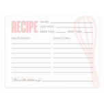 RETRO WISCHEN SIE %PIPE% REZEPT-KARTEN POSTKARTE
