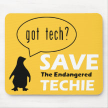 Retten Sie das gefährdete Techie Mousepad